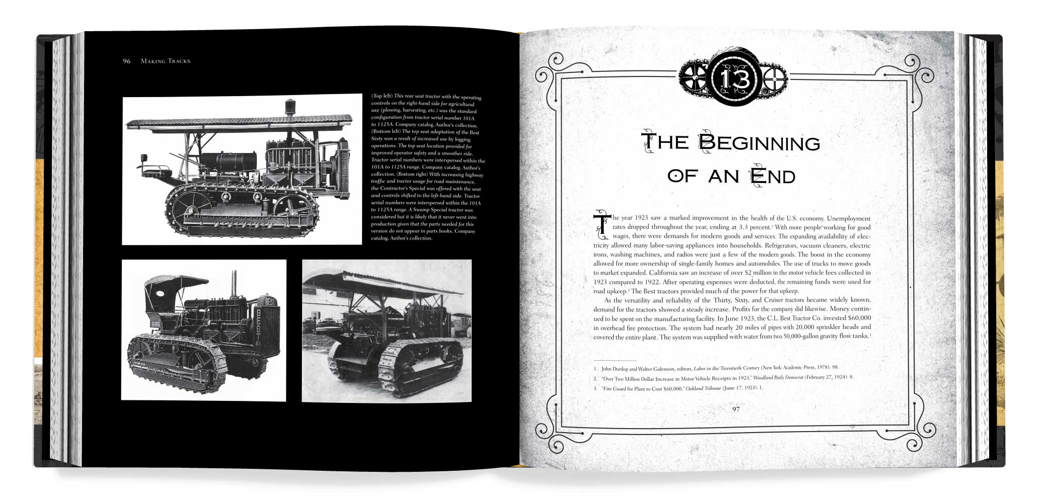 Interior book design for Making Tracks