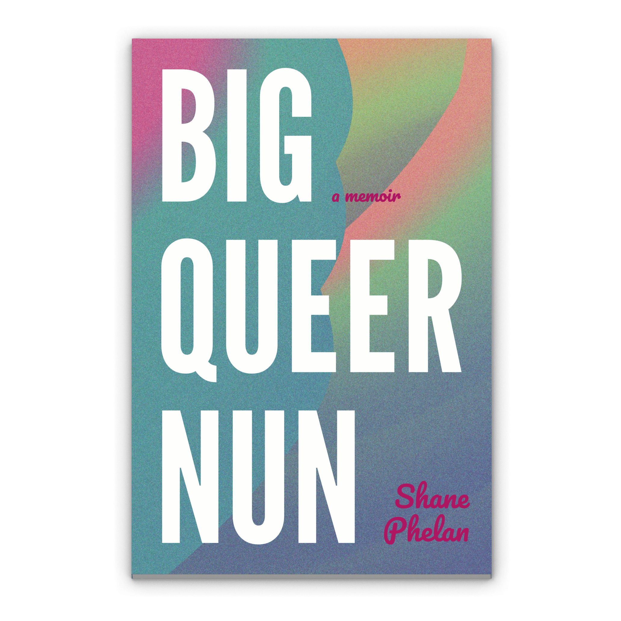 Book cover design, book interior design, typesetting, and ebook conversion for Big Queer Nun by Mayfly book design and publishing services