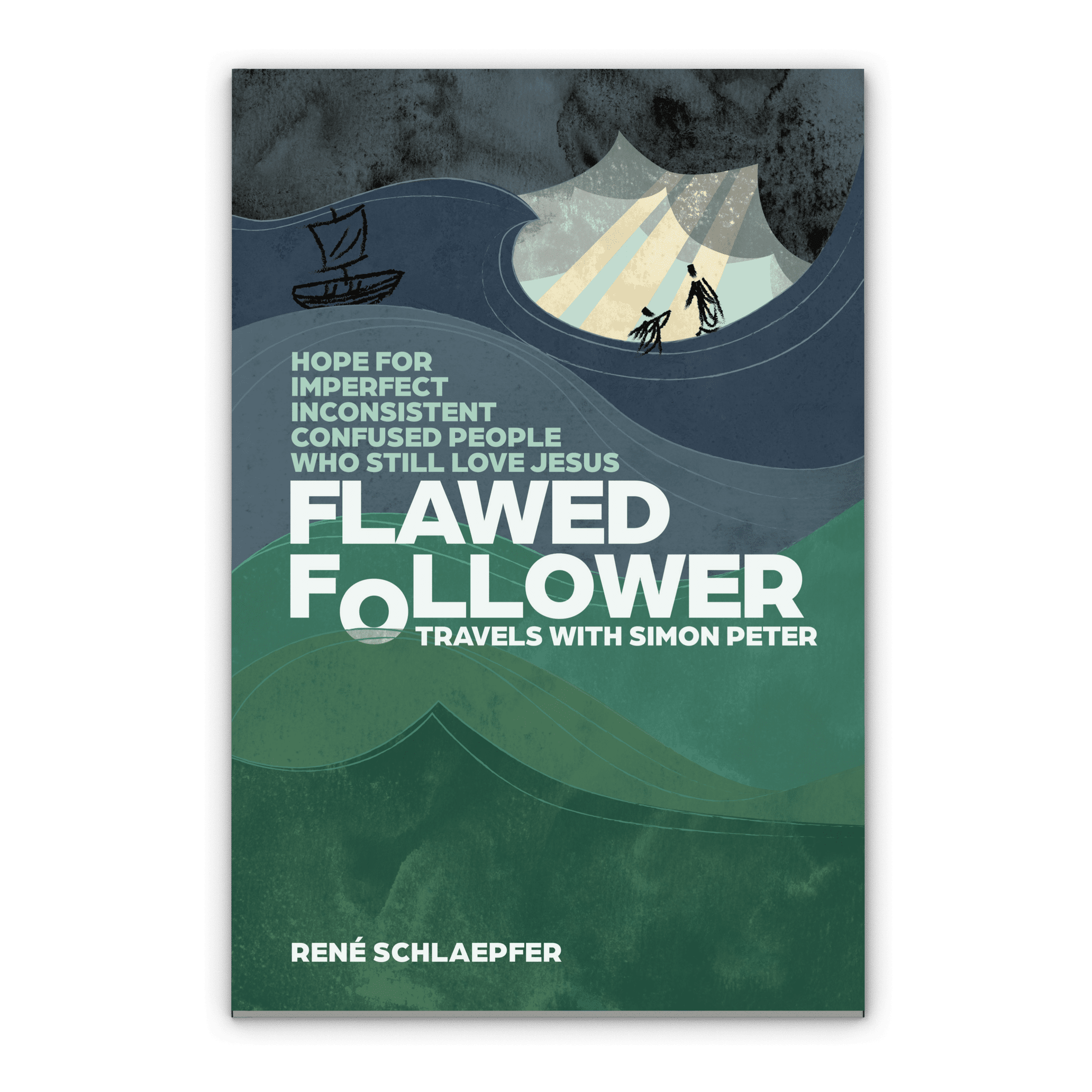 Book cover design, book interior design, typesetting, and ebook conversion for Flawed Follower by Mayfly book design and publishing services