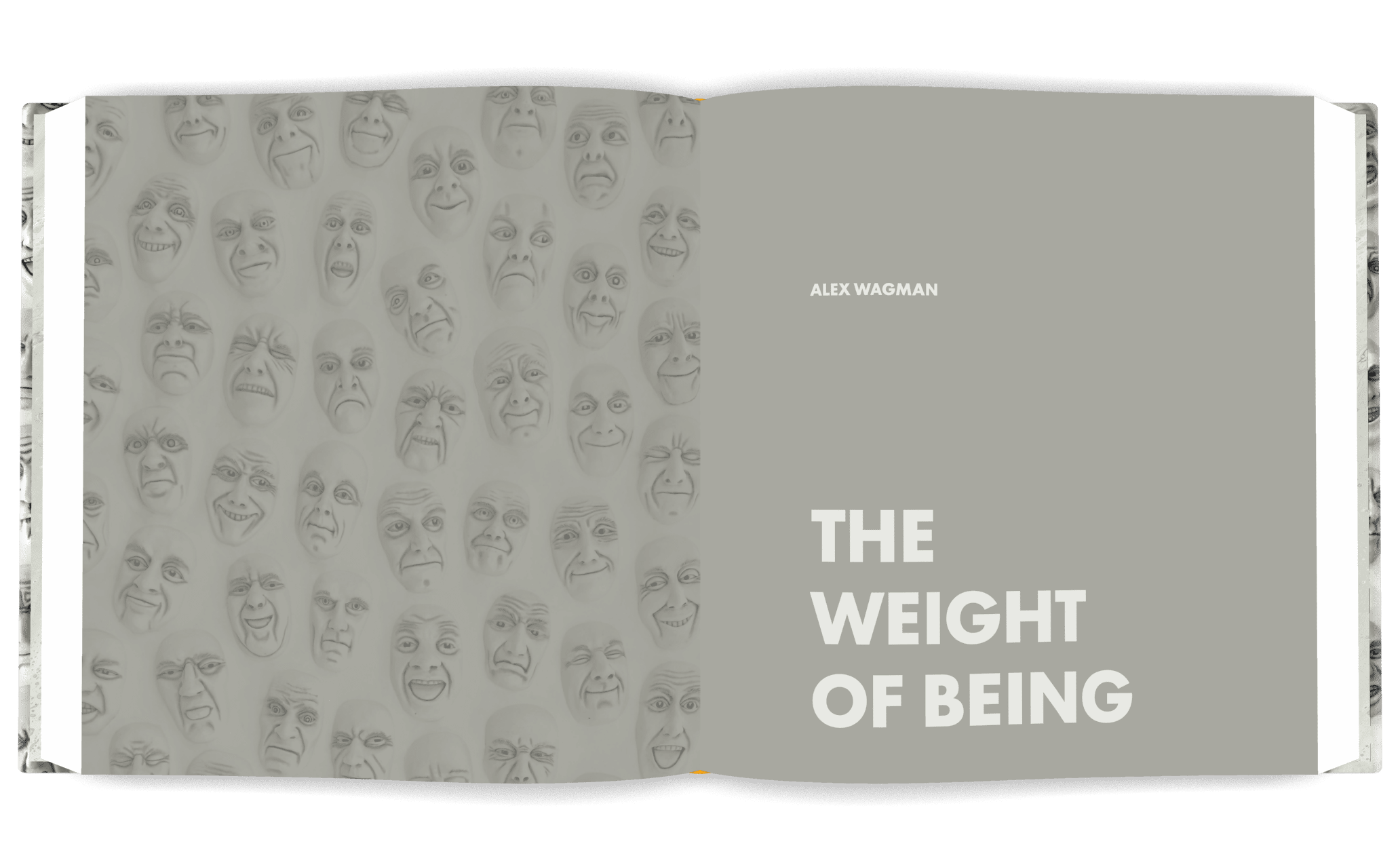 Book cover design, book interior design, typesetting, print buying, and photo retouching for The Weight of Being by Mayfly book design and publishing services